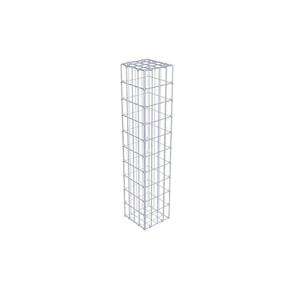 Gabion 100 cm x 20 cm x 20 cm (L x H x P), mailles 5 cm x 10 cm, anneau en C