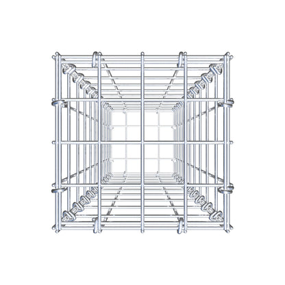 Gabion 100 cm x 20 cm x 20 cm (L x H x P), mailles 5 cm x 10 cm, anneau en C