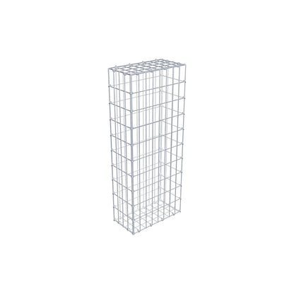 Gabion 100 cm x 20 cm x 40 cm (L x H x D), maskestørrelse 5 cm x 10 cm, C-ring