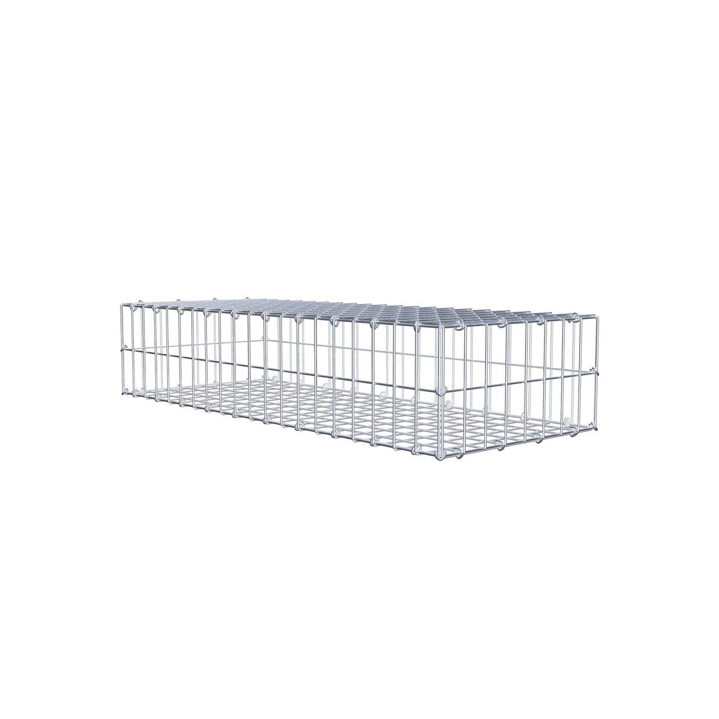 Gabion 100 cm x 20 cm x 40 cm (L x H x D), maskestørrelse 5 cm x 10 cm, C-ring