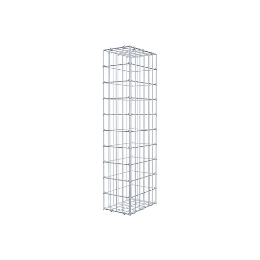 Gabion 100 cm x 30 cm x 20 cm (L x H x P), mailles 5 cm x 10 cm, anneau en C