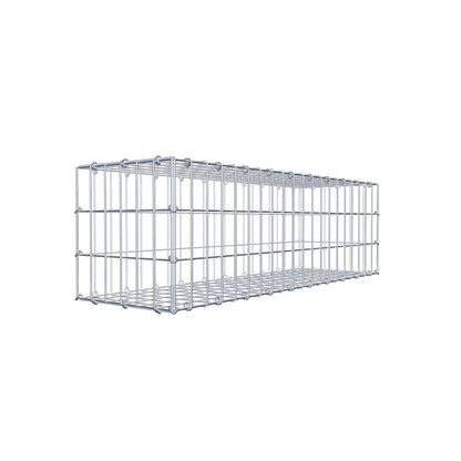 Gavión 100 cm x 30 cm x 30 cm (L x A x P), malla 5 cm x 10 cm, anillo en C