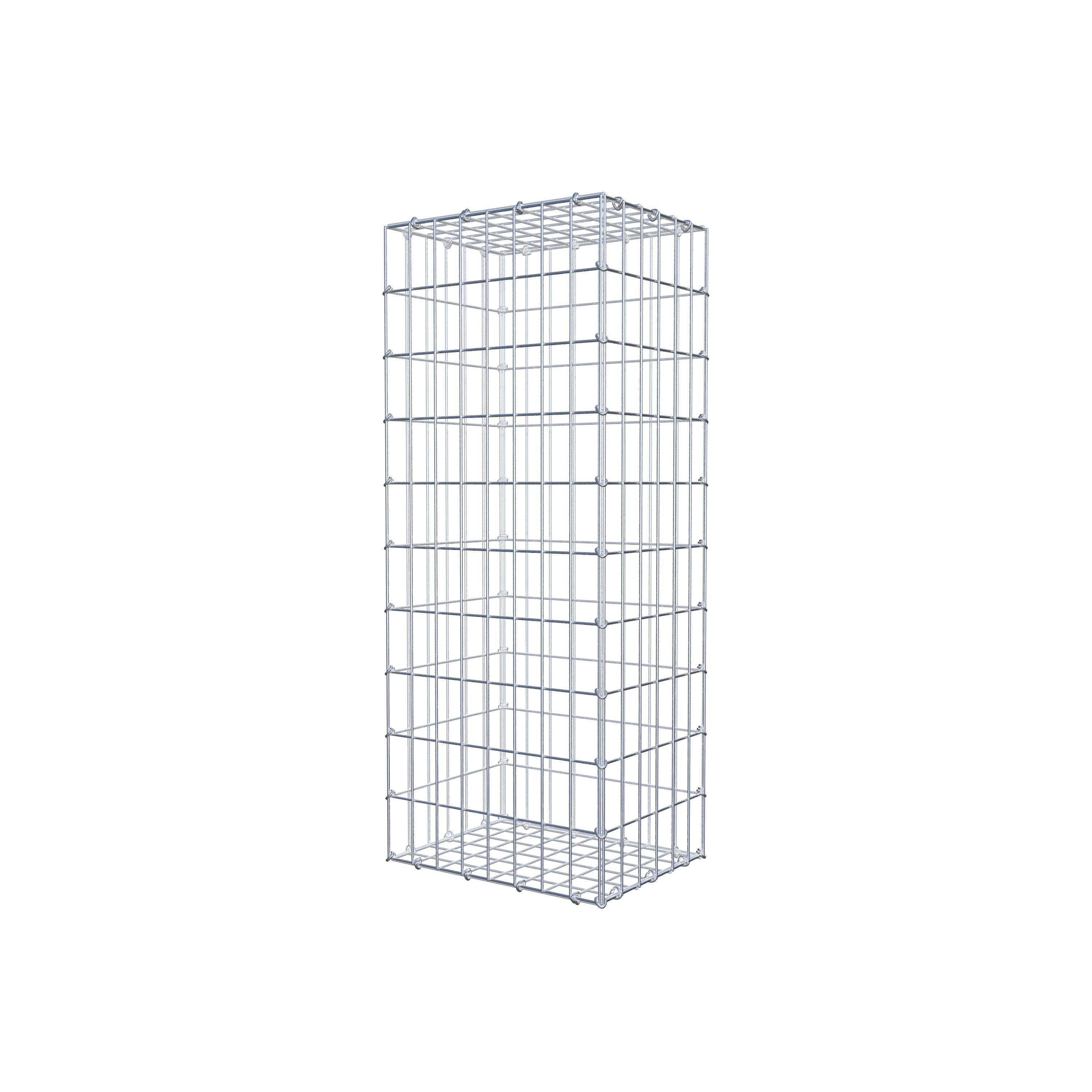 Gabion 100 cm x 30 cm x 40 cm (L x H x D), mesh size 5 cm x 10 cm, C-ring