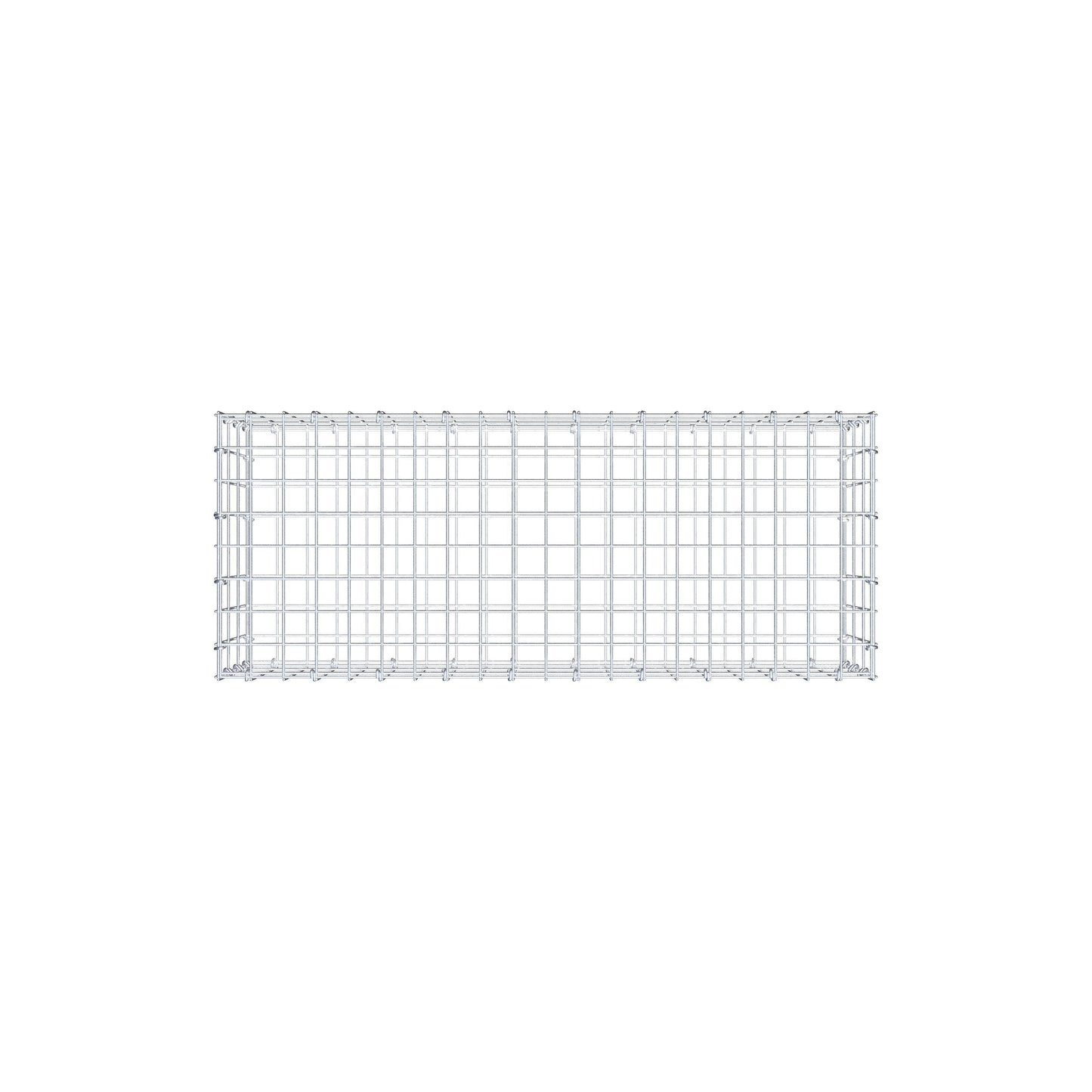 Gabion 100 cm x 30 cm x 40 cm (L x H x D), maskstorlek 5 cm x 10 cm, C-ring