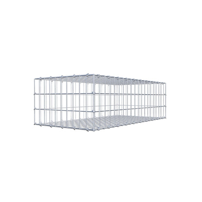 Gavión 100 cm x 30 cm x 50 cm (L x A x P), luz de malla 5 cm x 10 cm, anillo en C