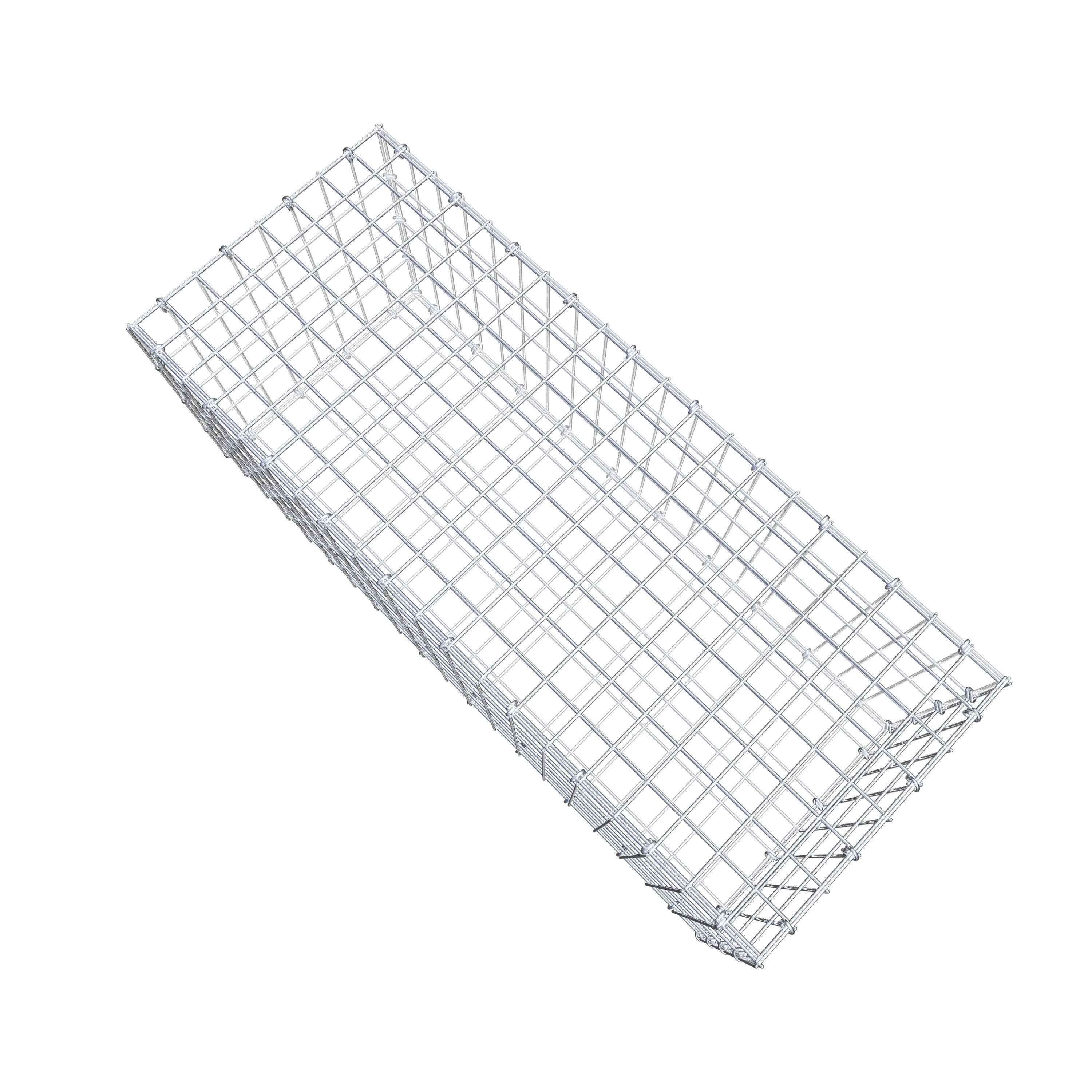 Gabion 100 cm x 40 cm x 40 cm (L x H x D), mesh size 5 cm x 10 cm, C-ring