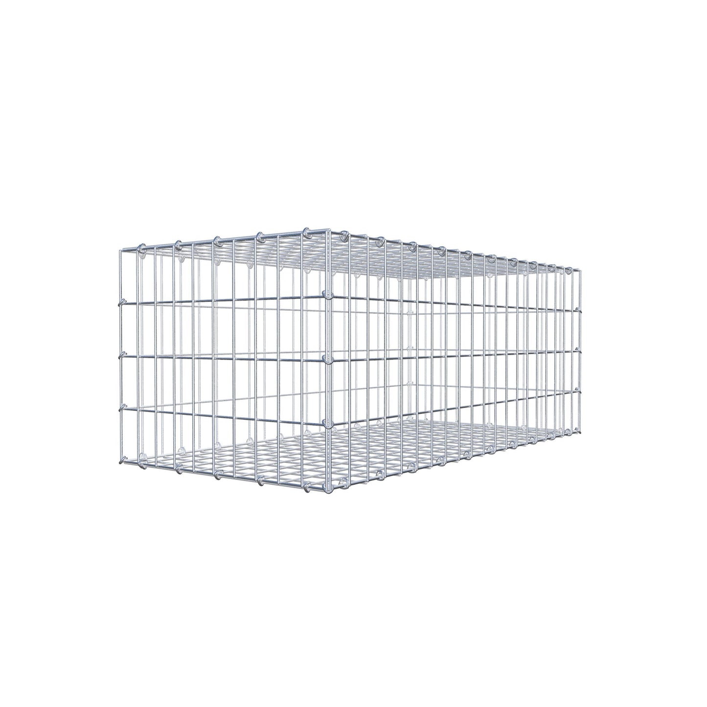 Gabion 100 cm x 40 cm x 50 cm (L x H x D), mesh size 5 cm x 10 cm, C-ring