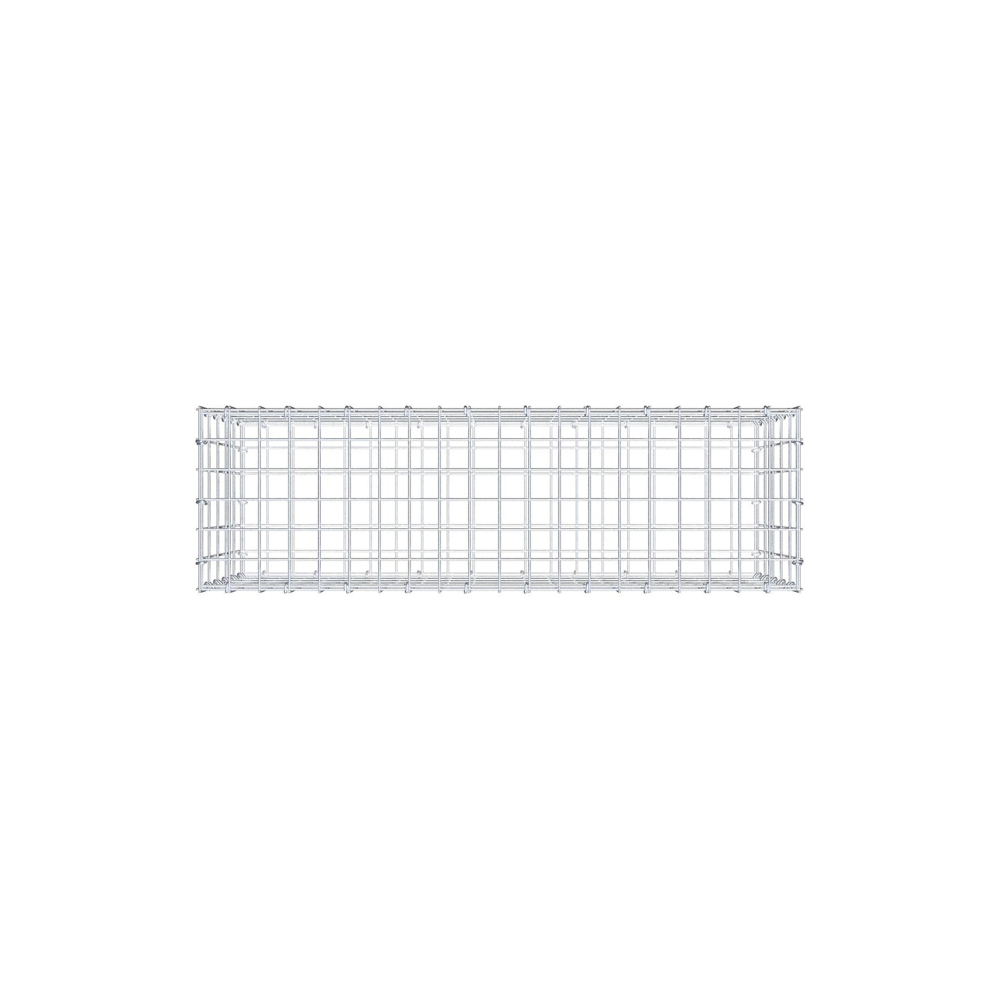 Gabion 100 cm x 50 cm x 30 cm (L x H x D), maskestørrelse 5 cm x 10 cm, C-ring