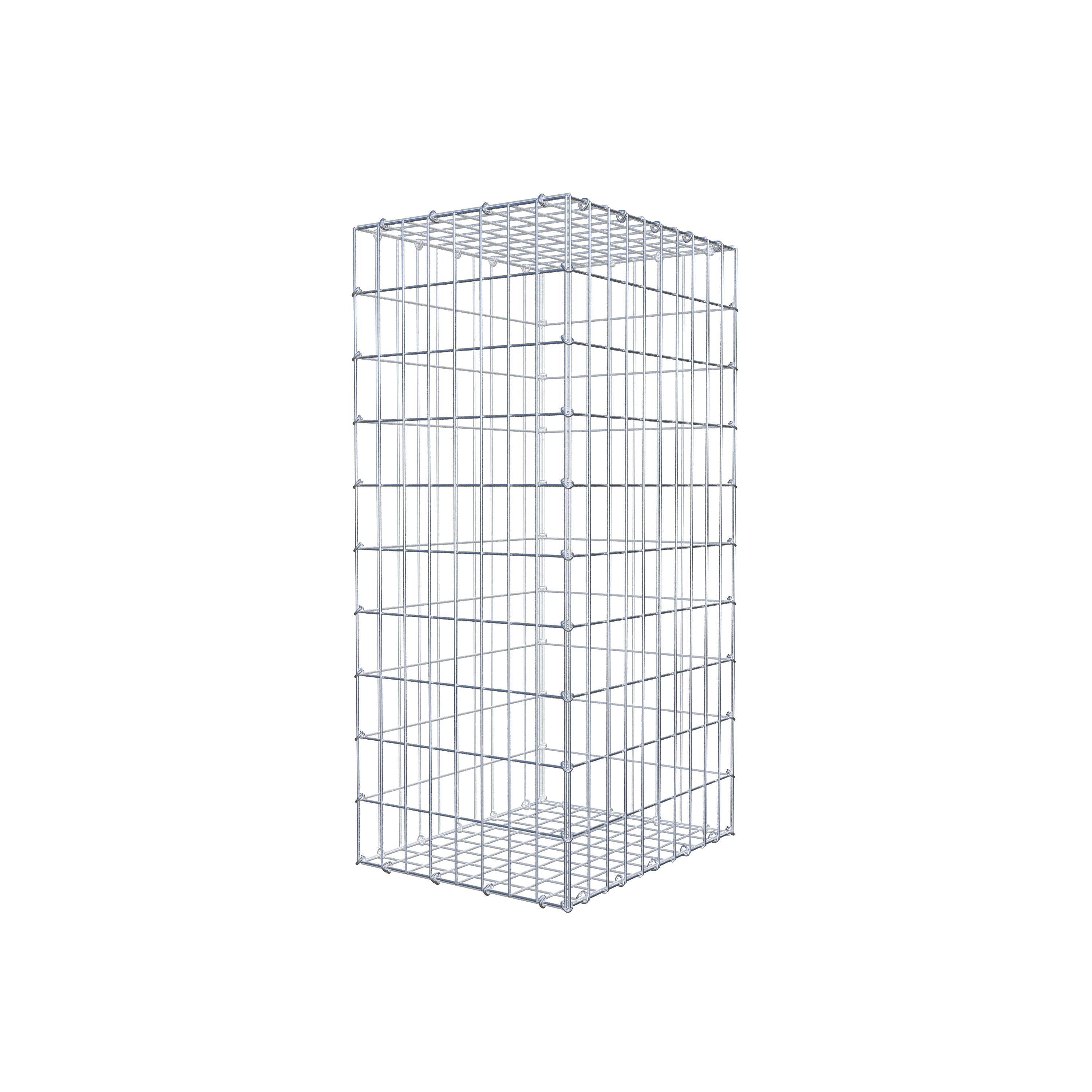 Gabion 100 cm x 50 cm x 40 cm (L x H x D), maskestørrelse 5 cm x 10 cm, C-ring