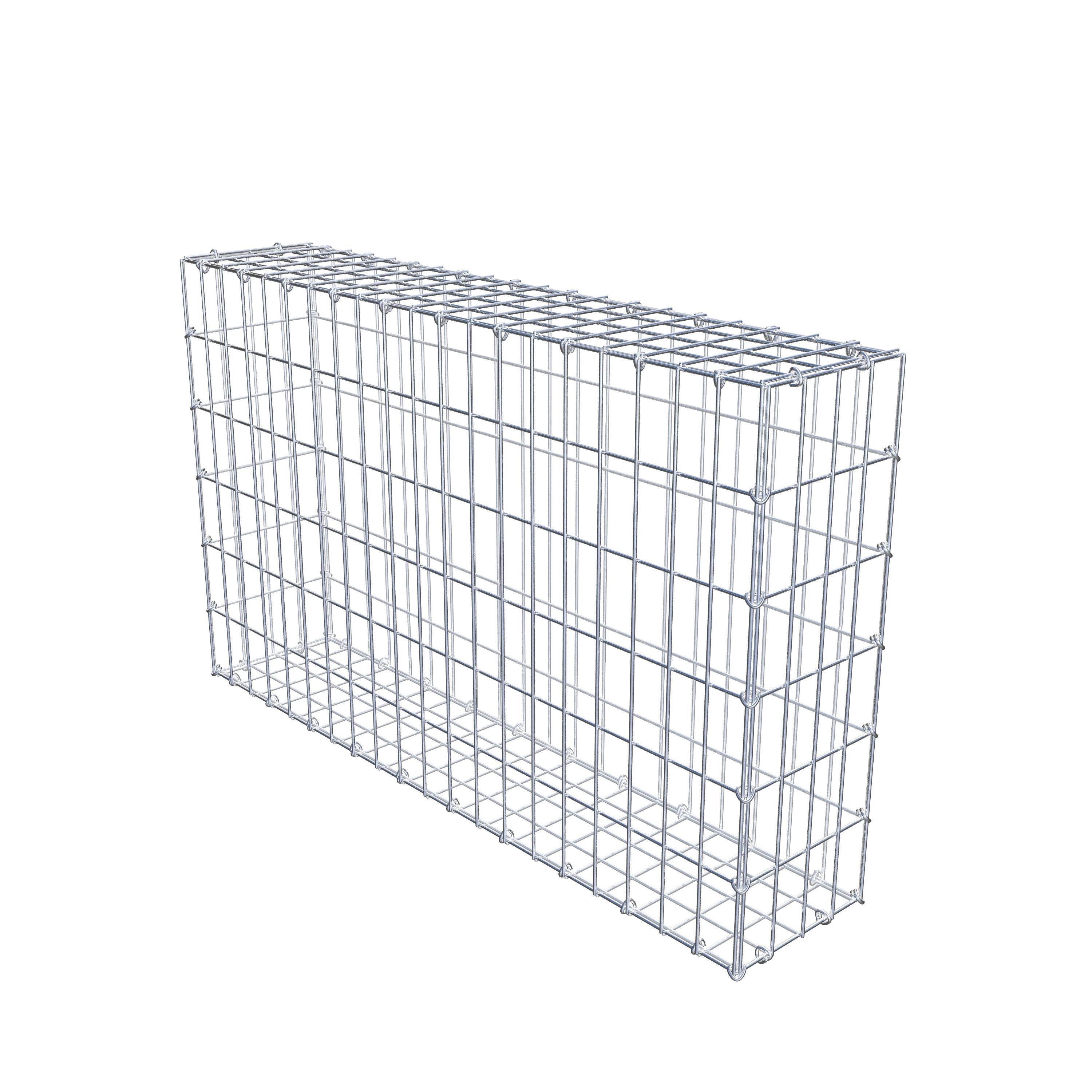 Gabion 100 cm x 60 cm x 20 cm (L x H x D), mesh size 5 cm x 10 cm, C-ring