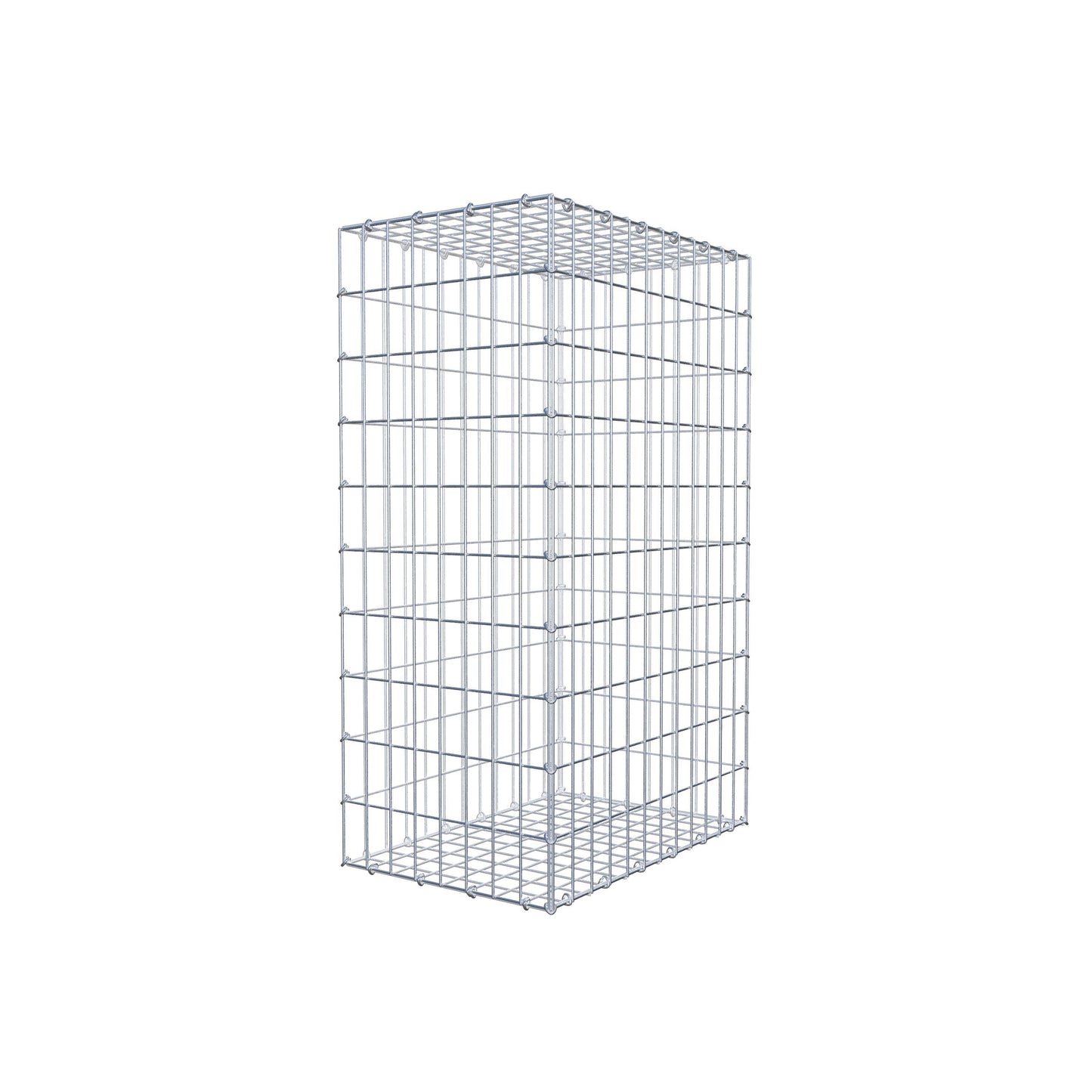Gabion 100 cm x 60 cm x 40 cm (L x H x D), maskestørrelse 5 cm x 10 cm, C-ring