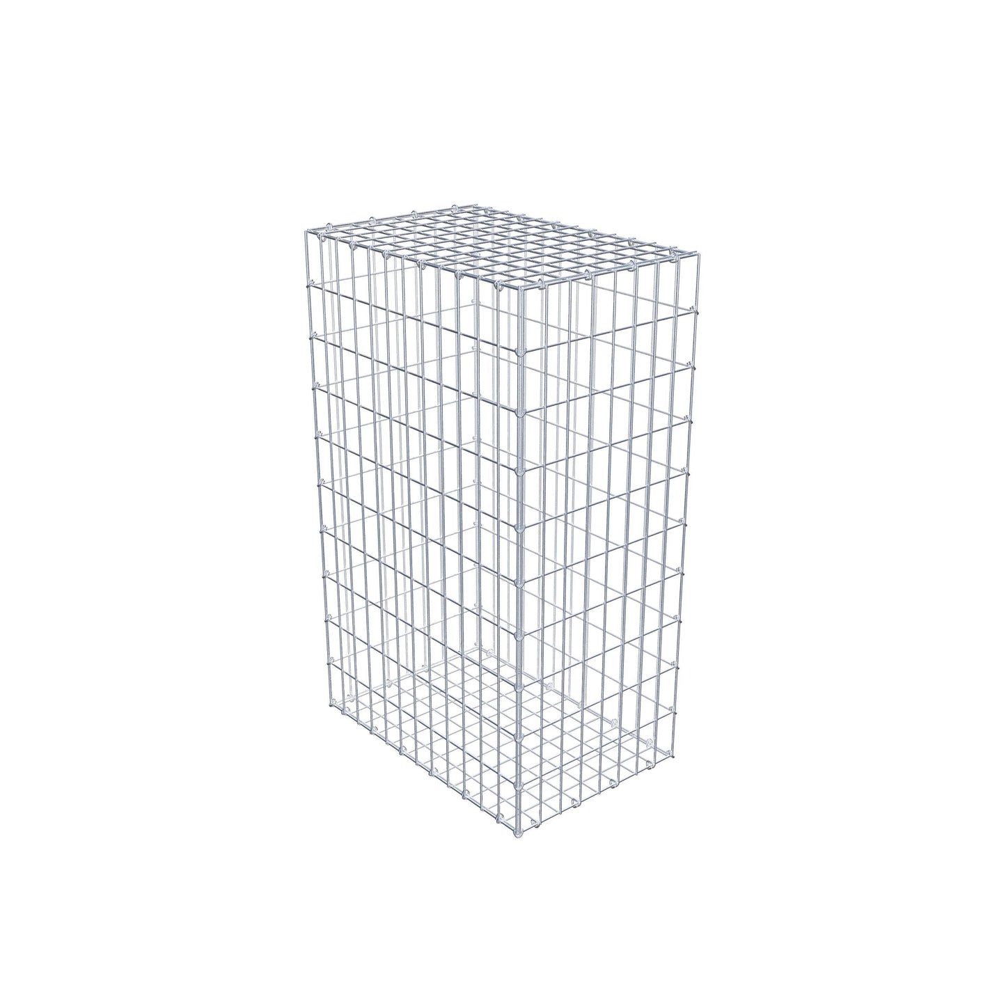 Gabion 100 cm x 60 cm x 40 cm (L x H x D), maskestørrelse 5 cm x 10 cm, C-ring