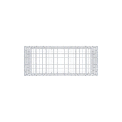 Gabion 100 cm x 60 cm x 40 cm (L x H x D), maskestørrelse 5 cm x 10 cm, C-ring