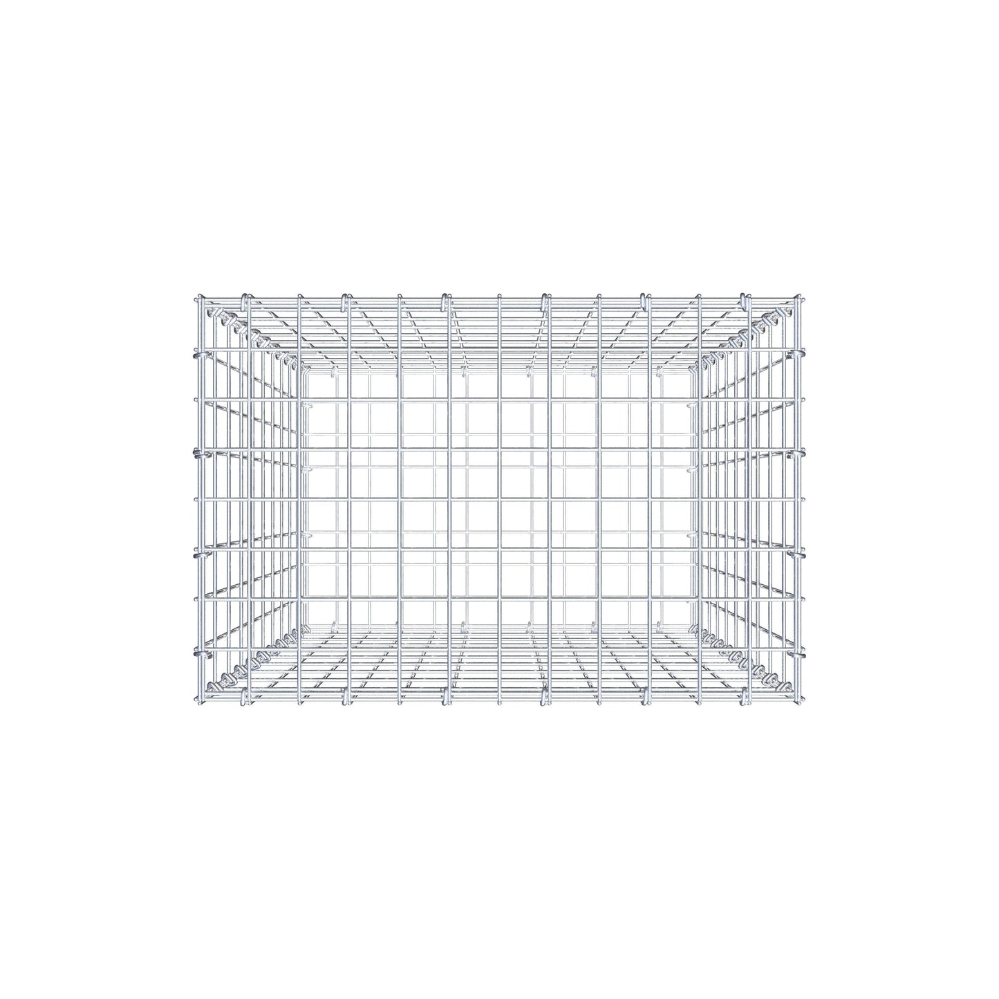 Gabion 100 cm x 60 cm x 40 cm (L x H x D), maskestørrelse 5 cm x 10 cm, C-ring