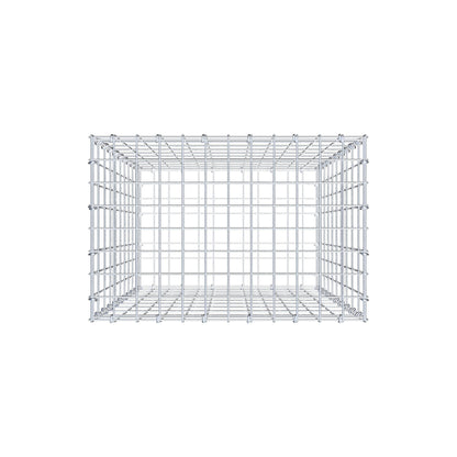 Gabion 100 cm x 60 cm x 40 cm (L x H x D), maskestørrelse 5 cm x 10 cm, C-ring