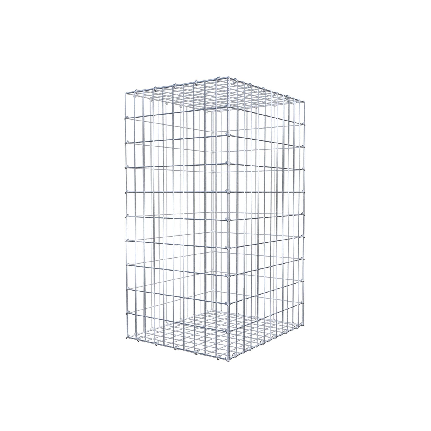 Gabion 100 cm x 60 cm x 50 cm (L x H x D), mesh size 5 cm x 10 cm, C-ring