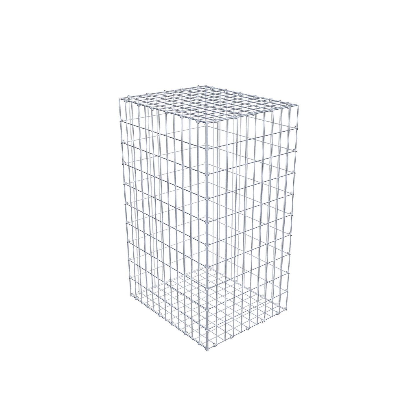 Gabion 100 cm x 60 cm x 50 cm (L x H x D), mesh size 5 cm x 10 cm, C-ring