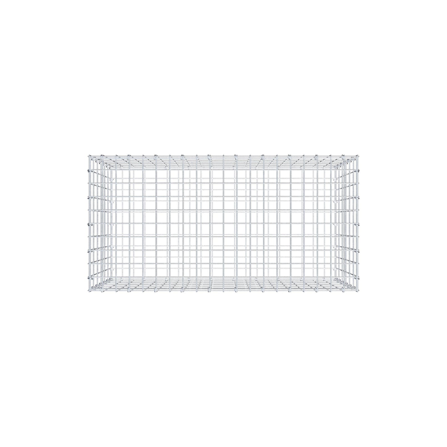 Gabion 100 cm x 60 cm x 50 cm (L x H x D), mesh size 5 cm x 10 cm, C-ring