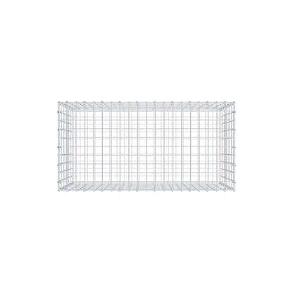 Gabion 100 cm x 60 cm x 50 cm (L x H x D), mesh size 5 cm x 10 cm, C-ring