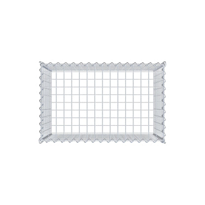 Gabbione aggiuntivo tipo 3 80 cm x 50 cm x 50 cm (L x A x P), dimensione maglia 5 cm x 5 cm, a spirale