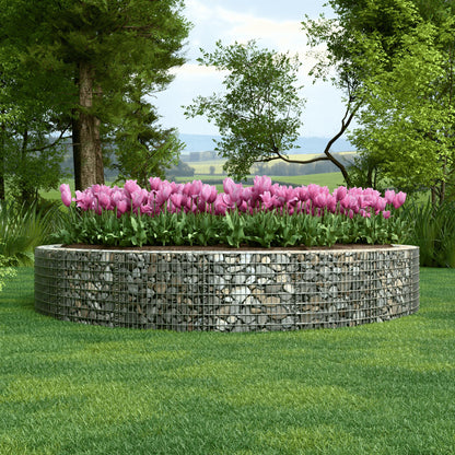 Raised bed round, outer diameter 502 cm, height 50 cm, mesh size 5 x 10 cm, wall thickness 15 cm