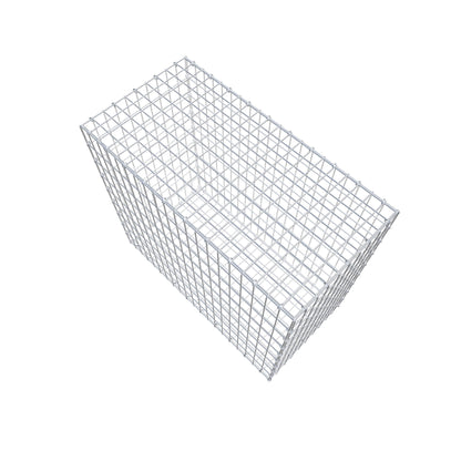 Gabion 100 cm x 90 cm x 50 cm (L x H x P), mailles 5 cm x 10 cm, anneau en C