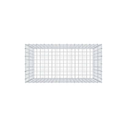 Gabion 100 cm x 90 cm x 50 cm (L x H x P), mailles 5 cm x 10 cm, anneau en C