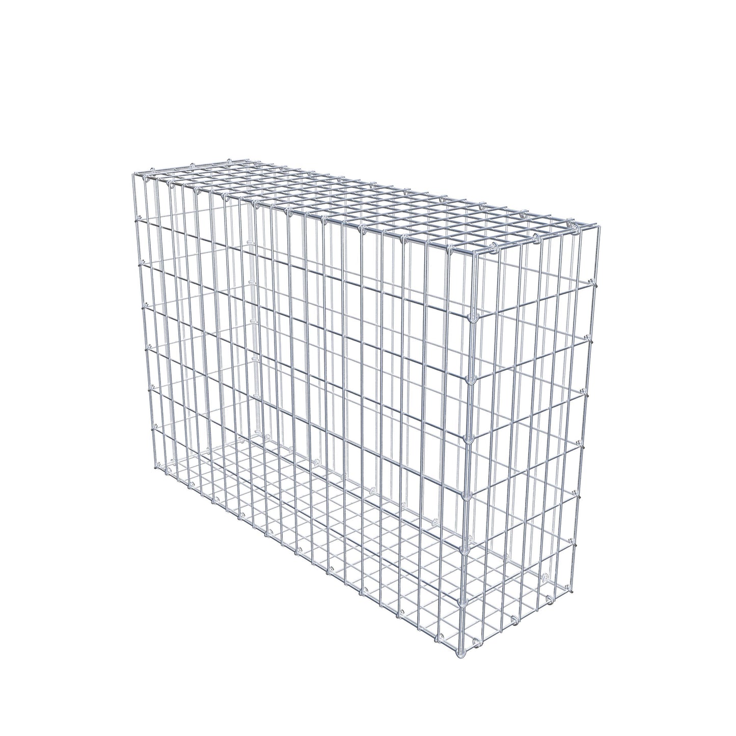 Gabion 100 cm x 70 cm x 30 cm (L x H x P), mailles 5 cm x 10 cm, anneau en C