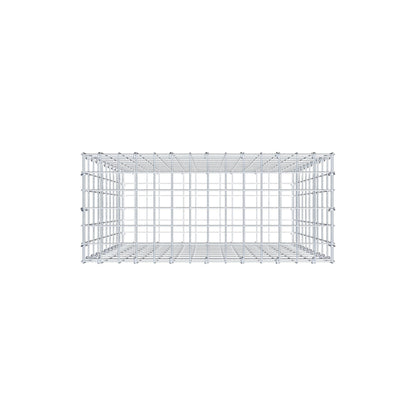 Gabion 100 cm x 70 cm x 30 cm (L x H x P), mailles 5 cm x 10 cm, anneau en C