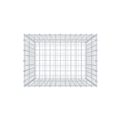 Gavión 100 cm x 70 cm x 50 cm (L x A x P), luz de malla 5 cm x 10 cm, anillo en C