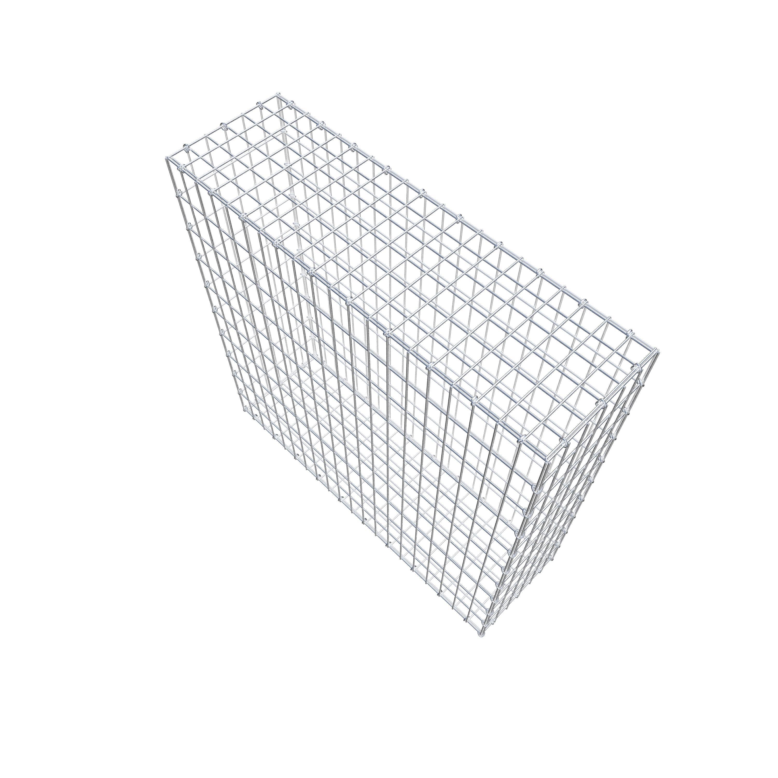 Gabion 100 cm x 100 cm x 30 cm (L x H x D), mesh size 5 cm x 10 cm, C-ring