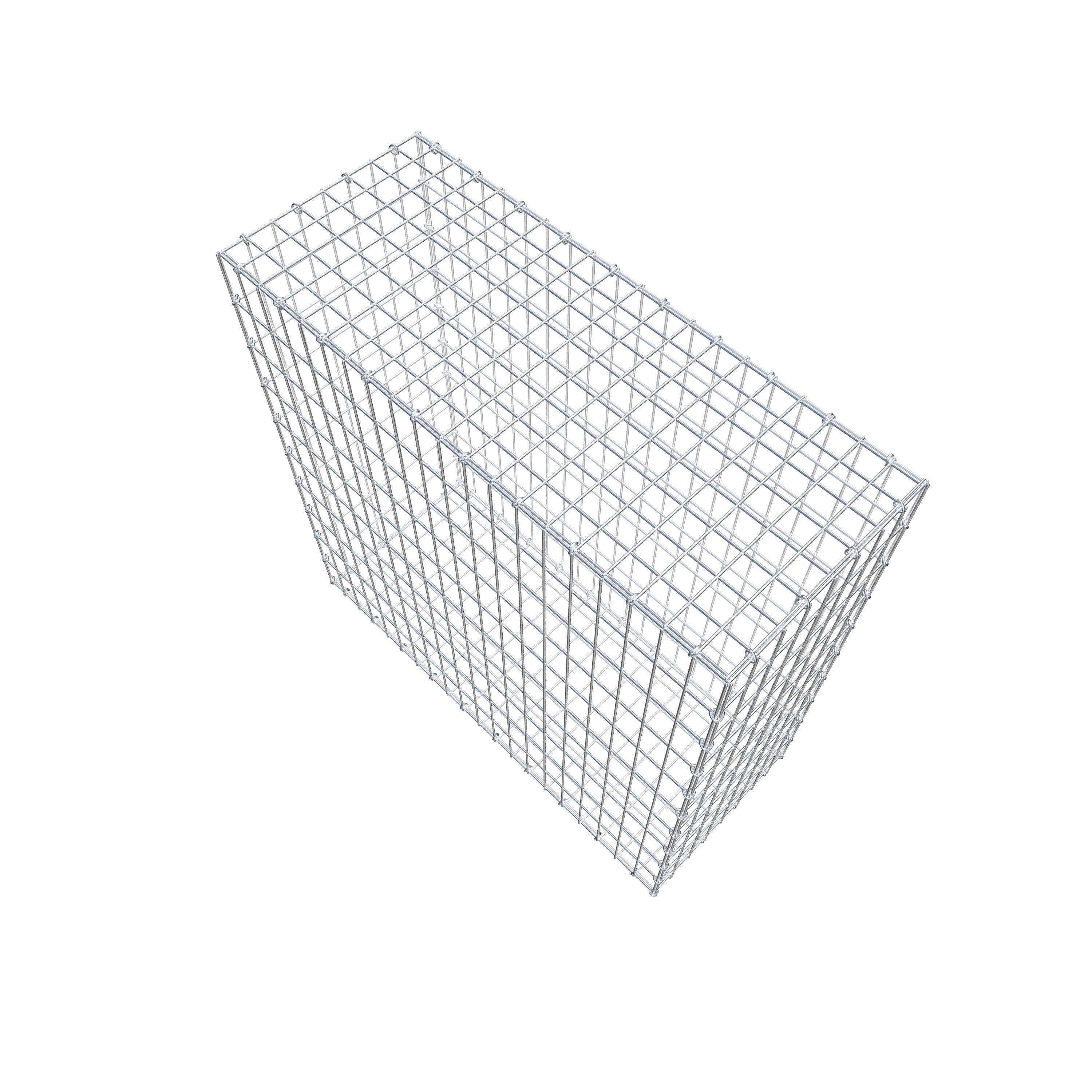 Gabion 100 cm x 100 cm x 40 cm (L x H x D), mesh size 5 cm x 10 cm, C-ring