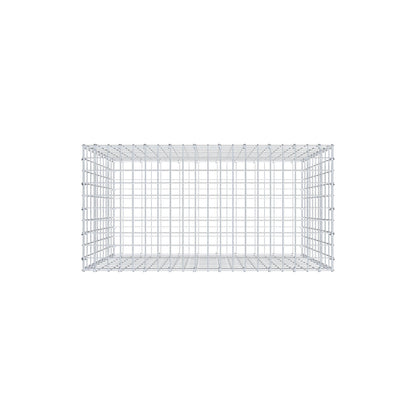 Gabion 100 cm x 100 cm x 50 cm (L x H x D), mesh size 5 cm x 10 cm, C-ring