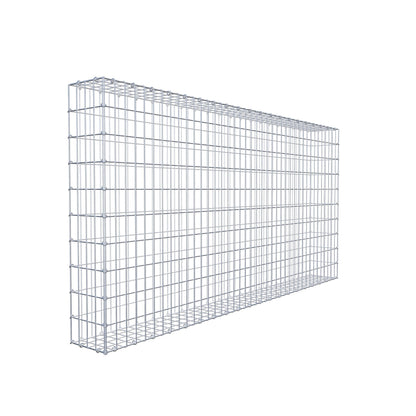 Gabion 200 cm x 100 cm x 20 cm (L x H x P), mailles 5 cm x 10 cm, anneau en C