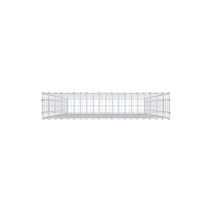 Gabion 200 cm x 100 cm x 20 cm (L x H x P), mailles 5 cm x 10 cm, anneau en C