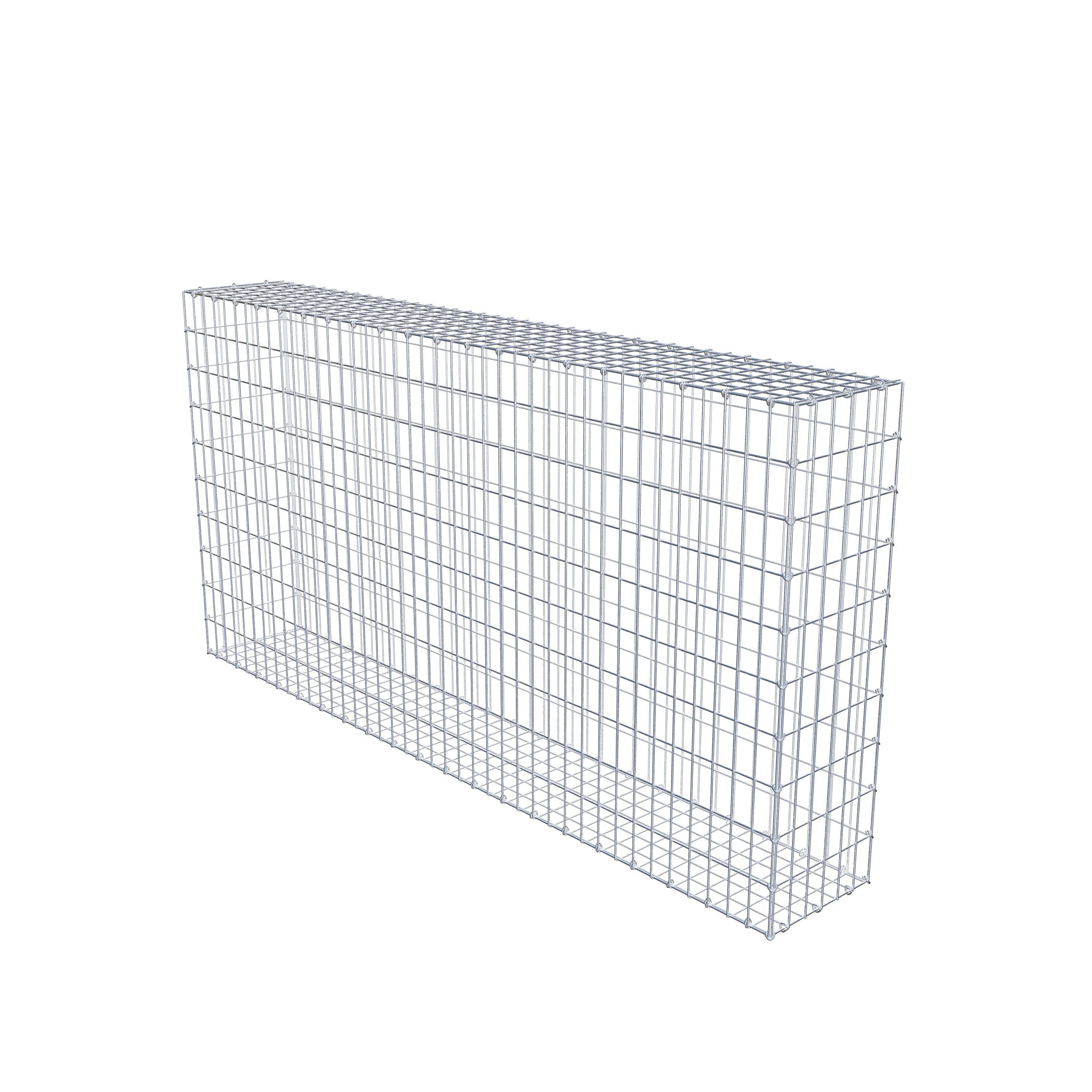 Gabion 200 cm x 100 cm x 30 cm (L x H x D), maskestørrelse 5 cm x 10 cm, C-ring