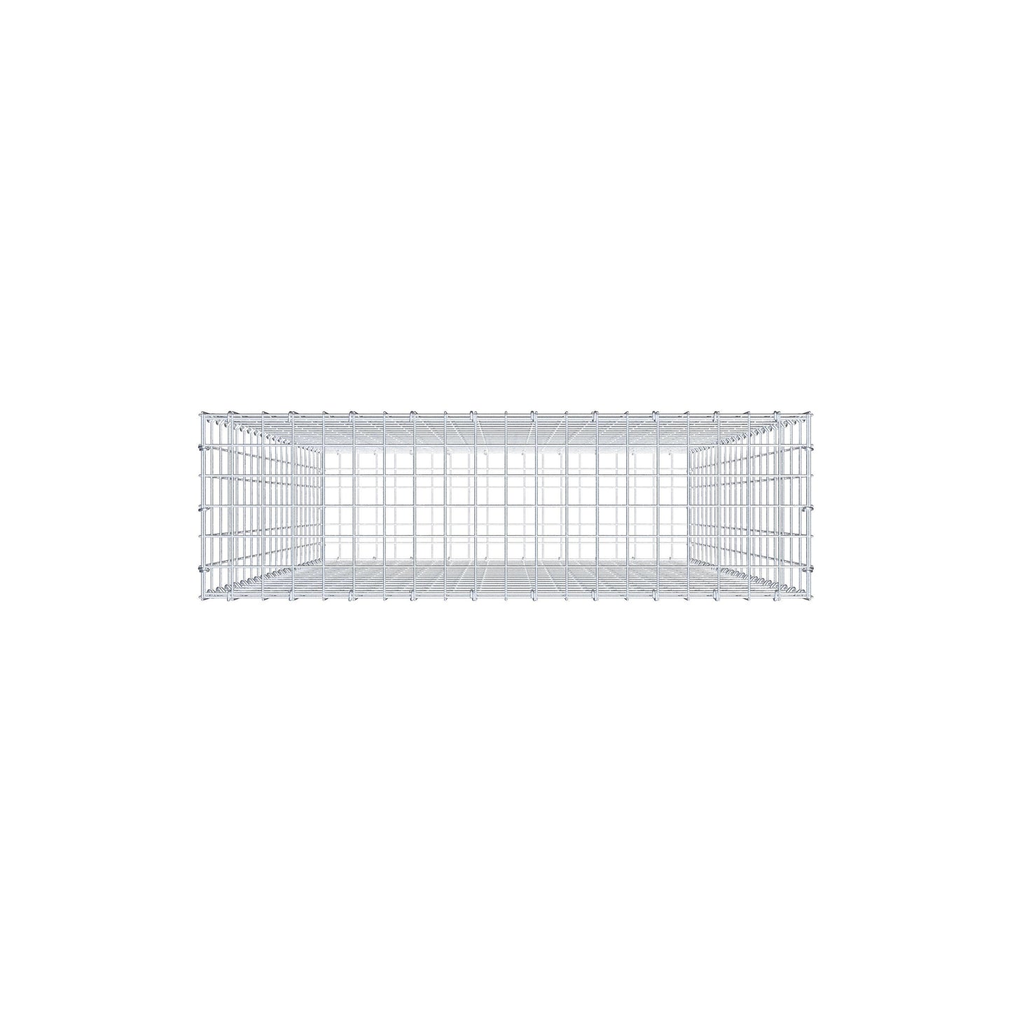 Gabione 200 cm x 100 cm x 30 cm (L x H x T), Maschenweite 5 cm x 10 cm, C-Ring