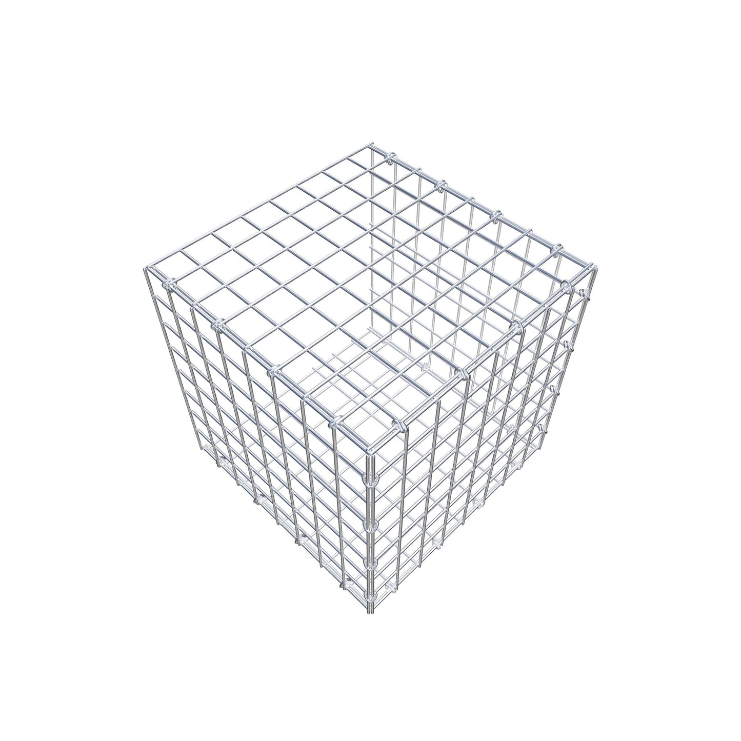 Monteret gabion type 2 40 cm x 40 cm x 40 cm (L x H x D), maskestørrelse 5 cm x 5 cm, C-ring