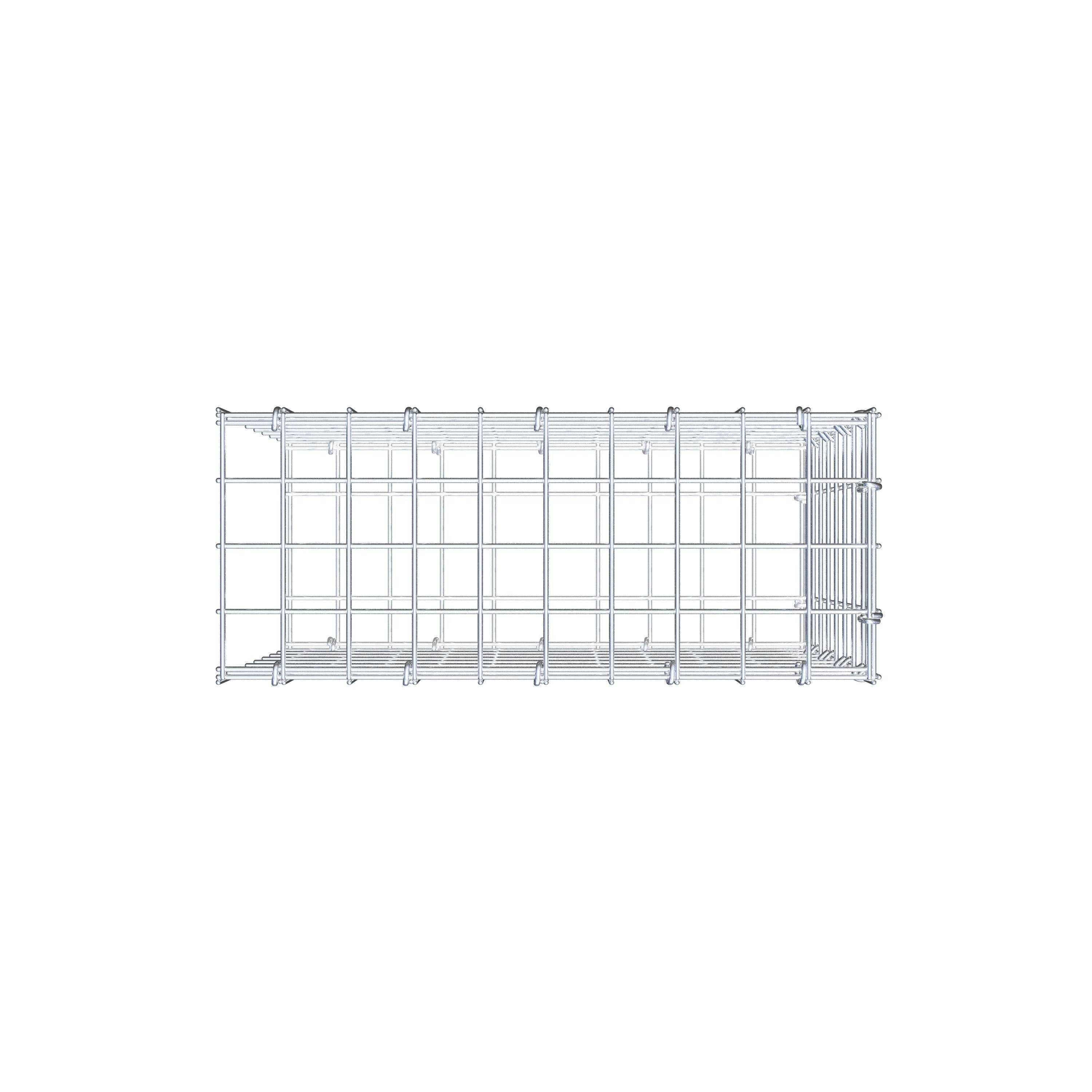 Pila adicional tipo 2 50 cm x 40 cm x 20 cm (L x A x P), malla 5 cm x 5 cm, anillo en C