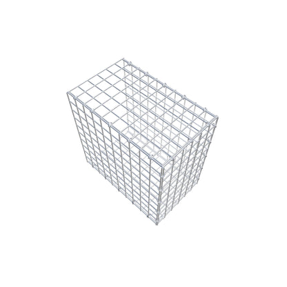 Monteret gabion type 2 50 cm x 50 cm x 30 cm (L x H x D), maskestørrelse 5 cm x 5 cm, C-ring