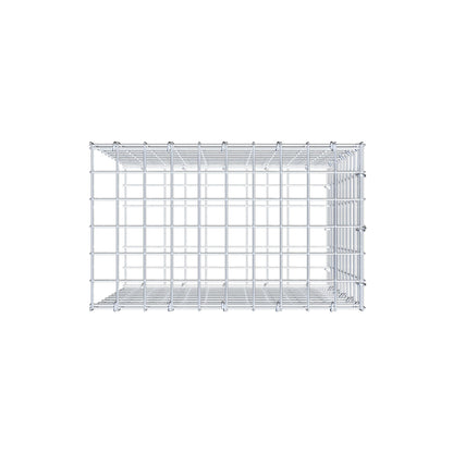Monteret gabion type 2 50 cm x 50 cm x 30 cm (L x H x D), maskestørrelse 5 cm x 5 cm, C-ring