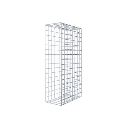 Monteret gabion type 2 80 cm x 40 cm x 20 cm (L x H x D), maskestørrelse 5 cm x 5 cm, C-ring