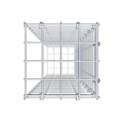 Fourche rapportée type 2 100 cm x 20 cm x 20 cm (L x H x P), mailles 5 cm x 5 cm, anneau C
