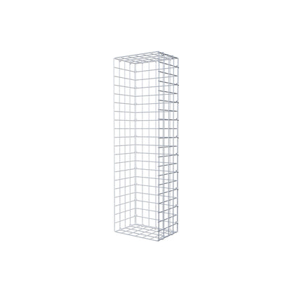 Monteret gabion type 2 100 cm x 20 cm x 30 cm (L x H x D), maskestørrelse 5 cm x 5 cm, C-ring