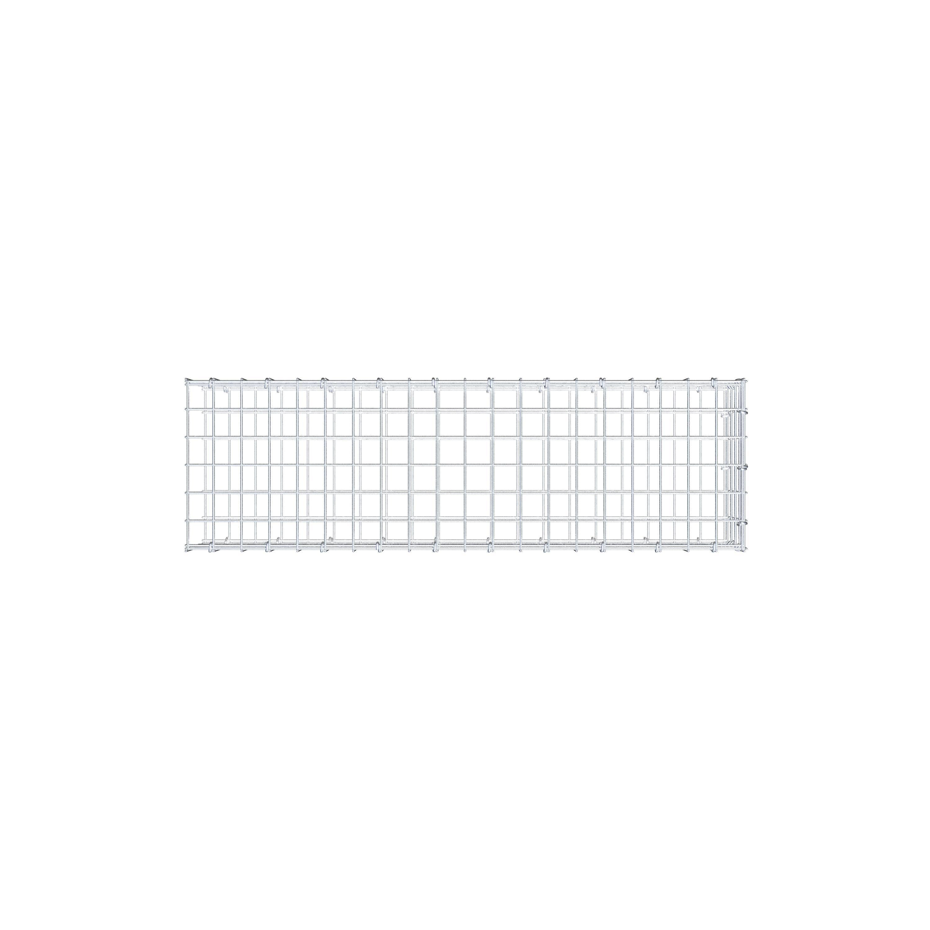 Fourche rapportée type 2 100 cm x 20 cm x 30 cm (L x H x P), mailles 5 cm x 5 cm, anneau C