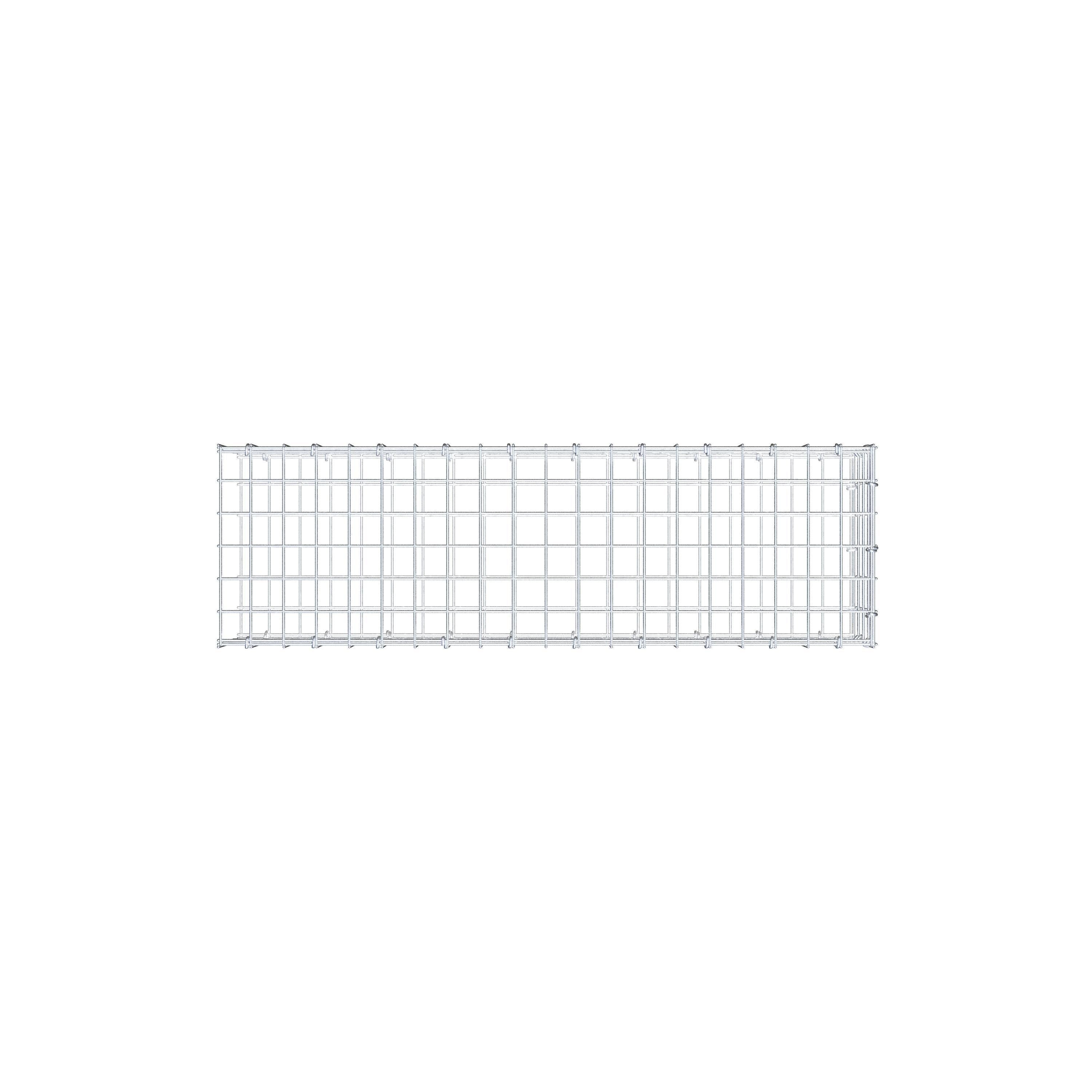 Anbaugabione Typ 2 100 cm x 20 cm x 30 cm (L x H x T), Maschenweite 5 cm x 5 cm, C-Ring