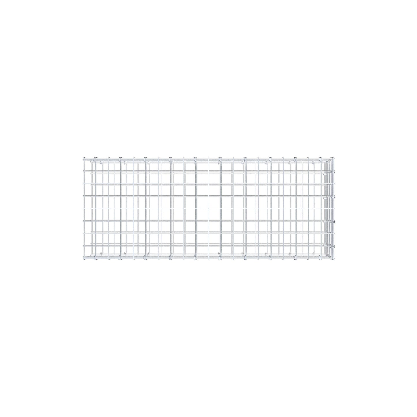 Anbaugabione Typ 2 100 cm x 20 cm x 40 cm (L x H x T), Maschenweite 5 cm x 5 cm, C-Ring