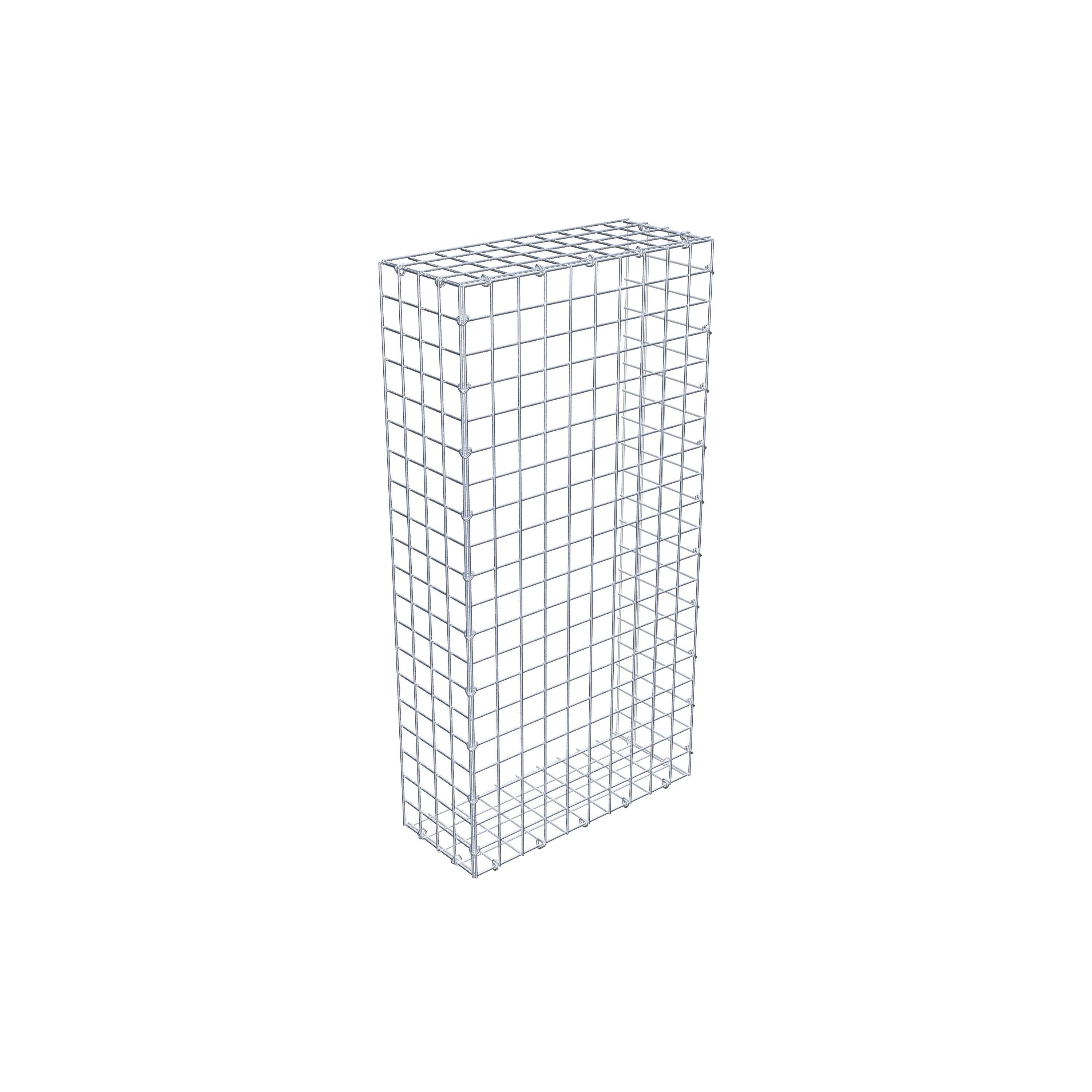 Gavión acoplable tipo 2 100 cm x 20 cm x 50 cm (L x A x P), malla 5 cm x 5 cm, anillo en C