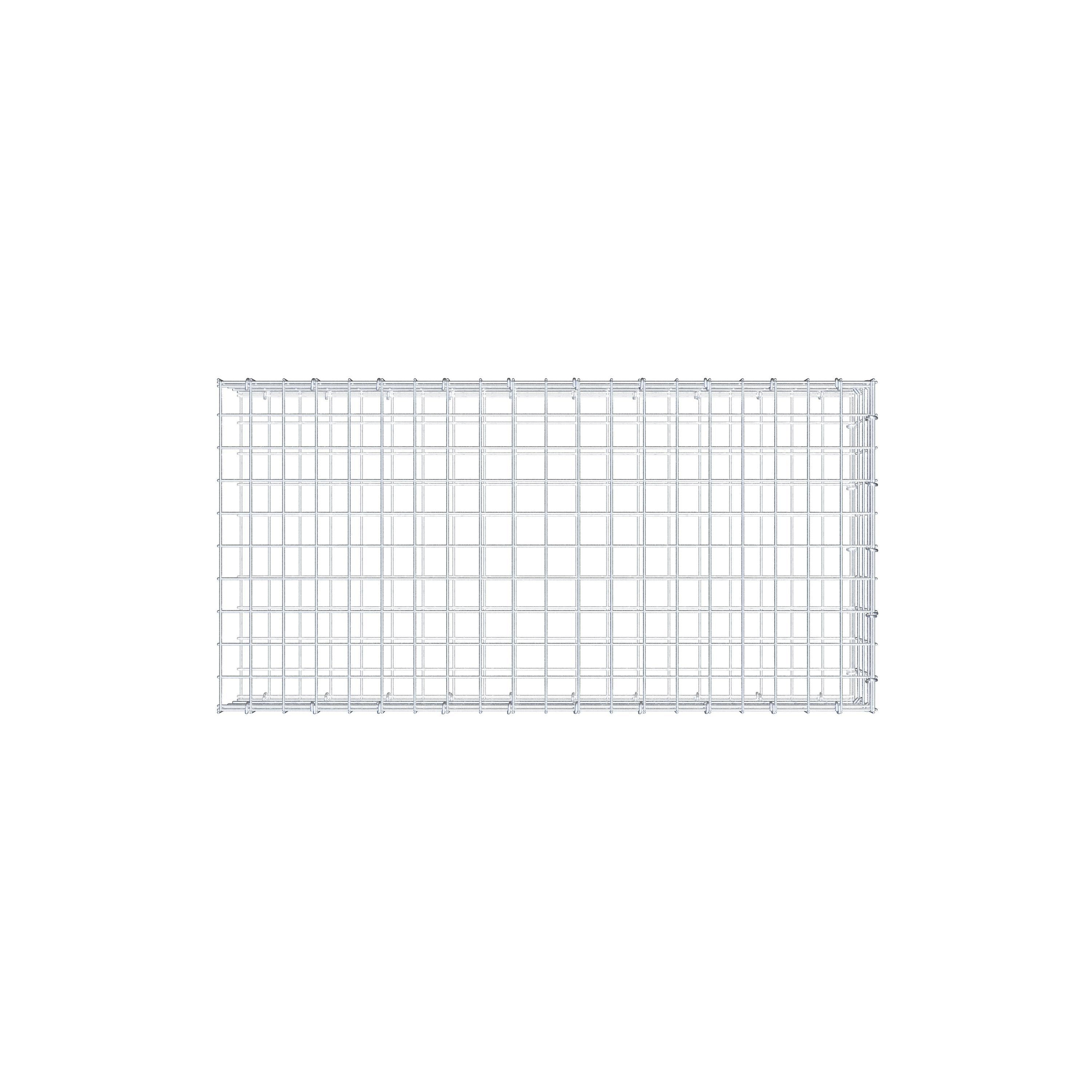 Gavión acoplable tipo 2 100 cm x 20 cm x 50 cm (L x A x P), malla 5 cm x 5 cm, anillo en C