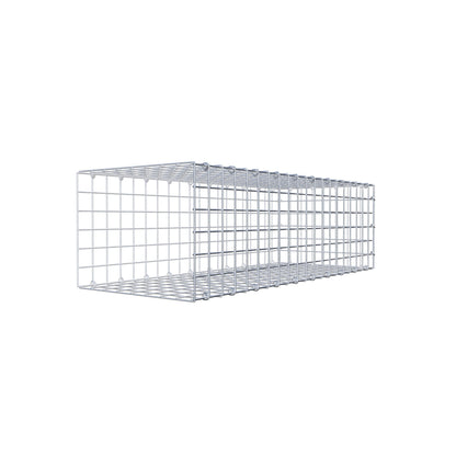 Typ 2 påbyggnadsgabion 100 cm x 30 cm x 40 cm (L x H x D), maskstorlek 5 cm x 5 cm, C-ring